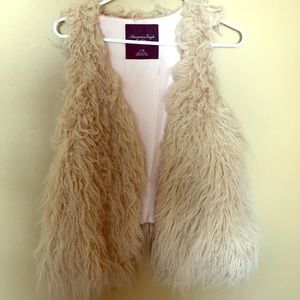 Faux fur vest